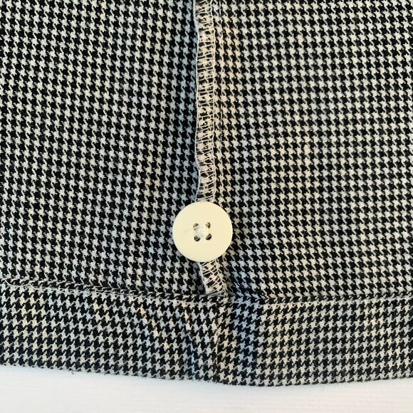 Disney Winnie the Pooh Houndstooth Pinafore Apron Dress Embroidered Whimiscal - Picture 6 of 10